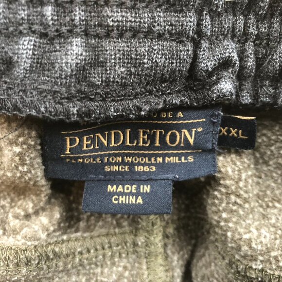 Pendleton Mens Jogger Pants Size XXL Olive Green Sweatpants Activewear Pull On - Picture 3 of 14